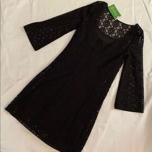 Lilly Pulitzer Black Lace Topanga Dress NWT XS